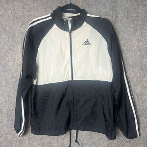 Adidas Men's Black and White Windbreaker new no tags